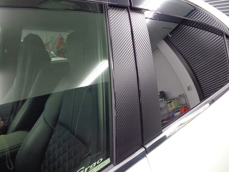 ハリアー６０系　ピラーカーボンシート施工１４点セット