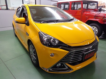 トヨタＡＱＵＡ　神奈川県　後付スマートキー２取付