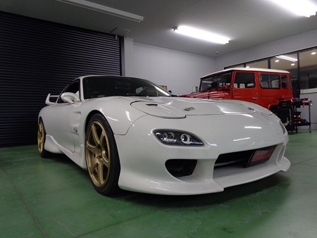 ＲＸ７　埼玉県　ドアハンドルウェルカムランプ取付