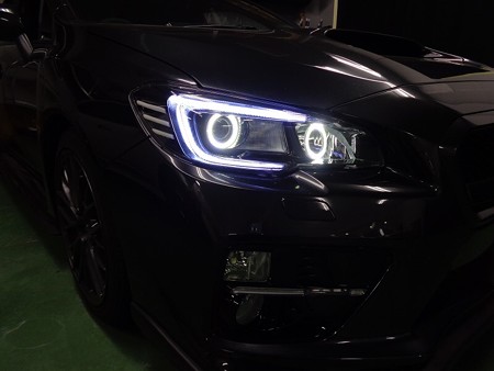 ＷＲＸ　ＳＴＩ　ＶＡＢ　ヘッドライト加工　ＮＥＷＳＭＤイカリング取付