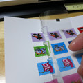 透明ラベルで切手風カット