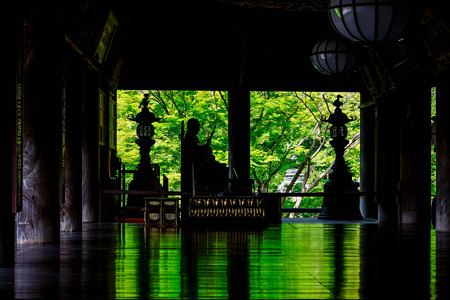 長谷寺 床みどり