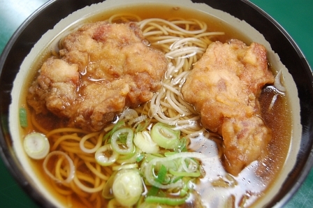 鶏から揚げそば360円