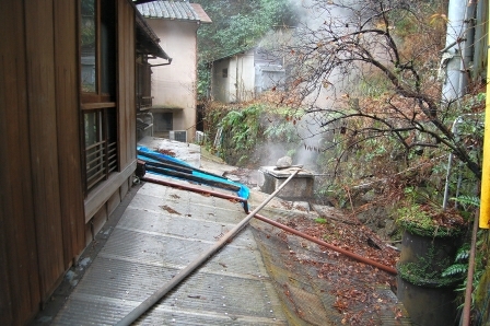 敷地内に自家源泉