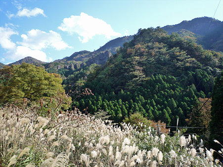 深倉峡~屏風岩を中央に