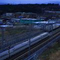 Photos: 夕暮れの北陸新幹線 　 流し撮り？