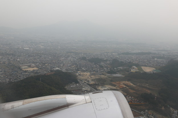 福岡空港離陸直後
