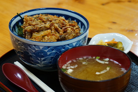 かき揚げ丼(道の駅・ロックガーデンひちそう【岐阜】)