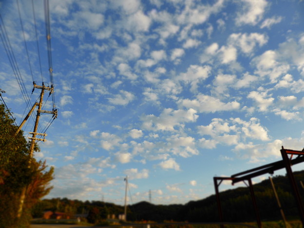 わたあめの夕空