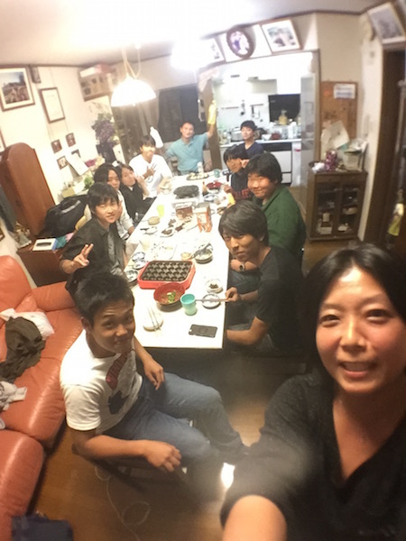 同級生５名＋近所の友達２名＋我が家４名の合計１１名のタコパ