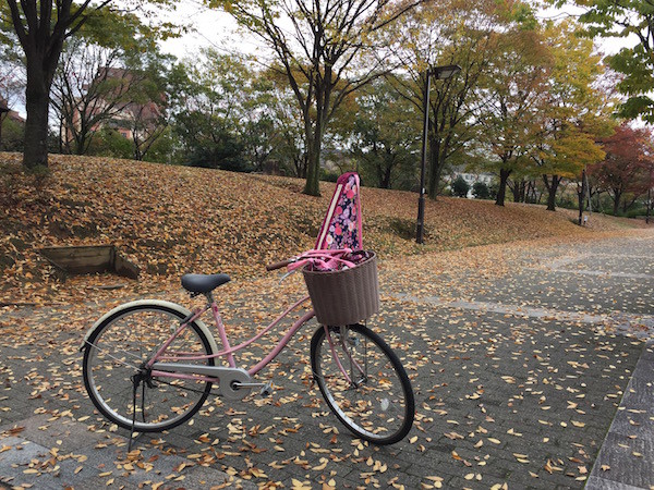 買ってからこの自転車で練習して乗れるようになった
