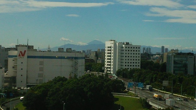 台風通過後の富士山