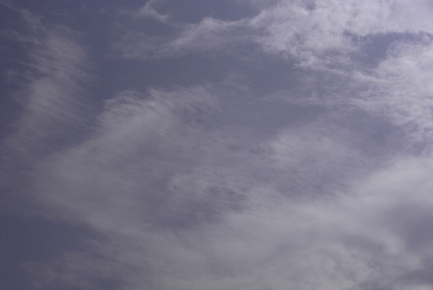 今日の空　蜂の巣状雲
